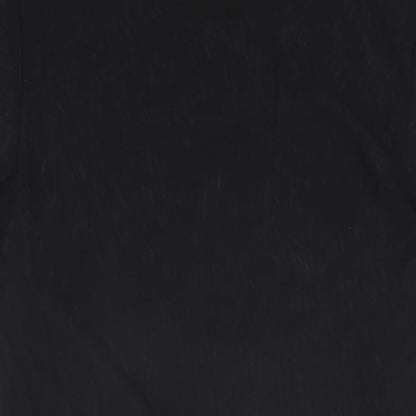 Womens UK Size M ASOS Black Basic T-Shirt