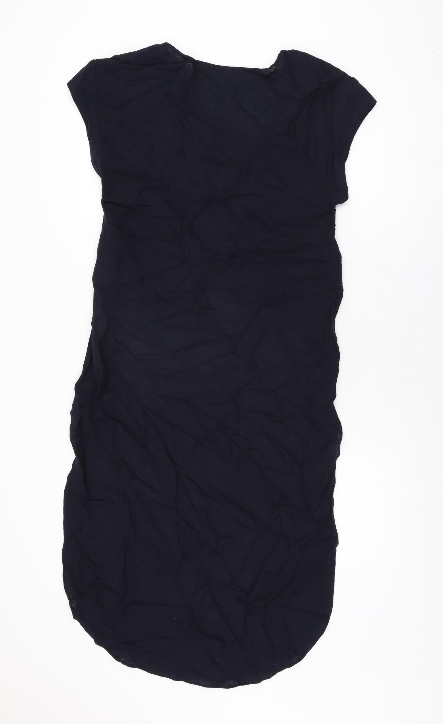 Womens UK Size S Zara Blue Basic T-Shirt