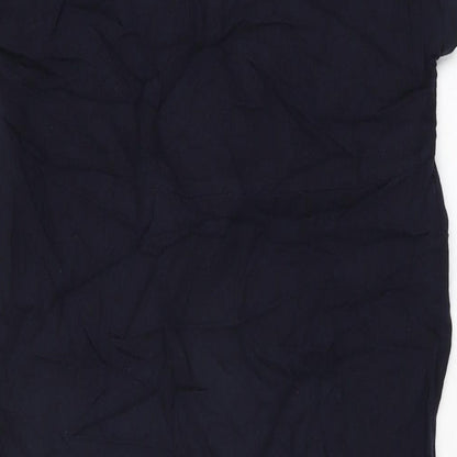 Womens UK Size S Zara Blue Basic T-Shirt