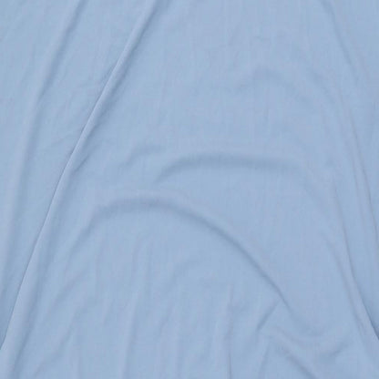 Marks and Spencer Womens Blue Polyester Shift Size 22 Boat Neck Pullover