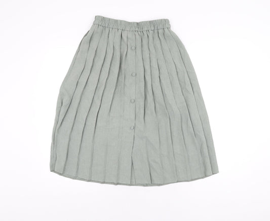 Berkertex Womens Grey Polyester Swing Skirt Size 10