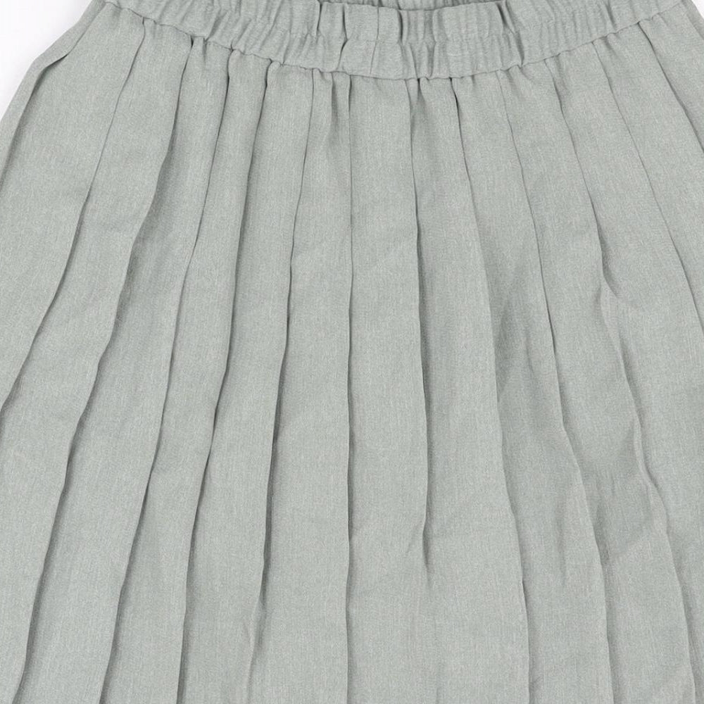 Berkertex Womens Grey Polyester Swing Skirt Size 10