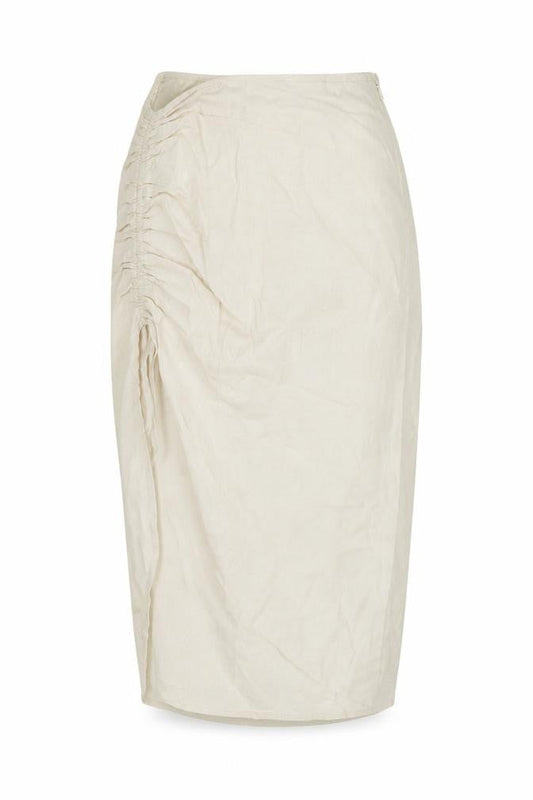 In the Style Womens Beige Polyester Straight & Pencil Skirt Size 10 Zip
