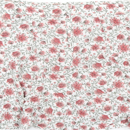 H&M Womens Ivory Floral Viscose A-Line Skirt Size 10 Zip
