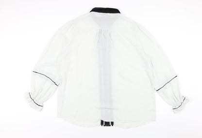 Womens UK Size 20 Love & Roses White Basic Button-Up