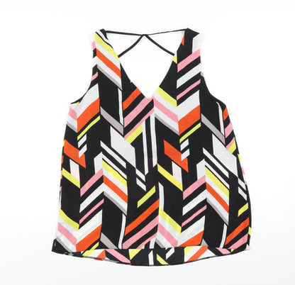 Womens UK Size 10 Dorothy Perkins Multicoloured Basic Tank