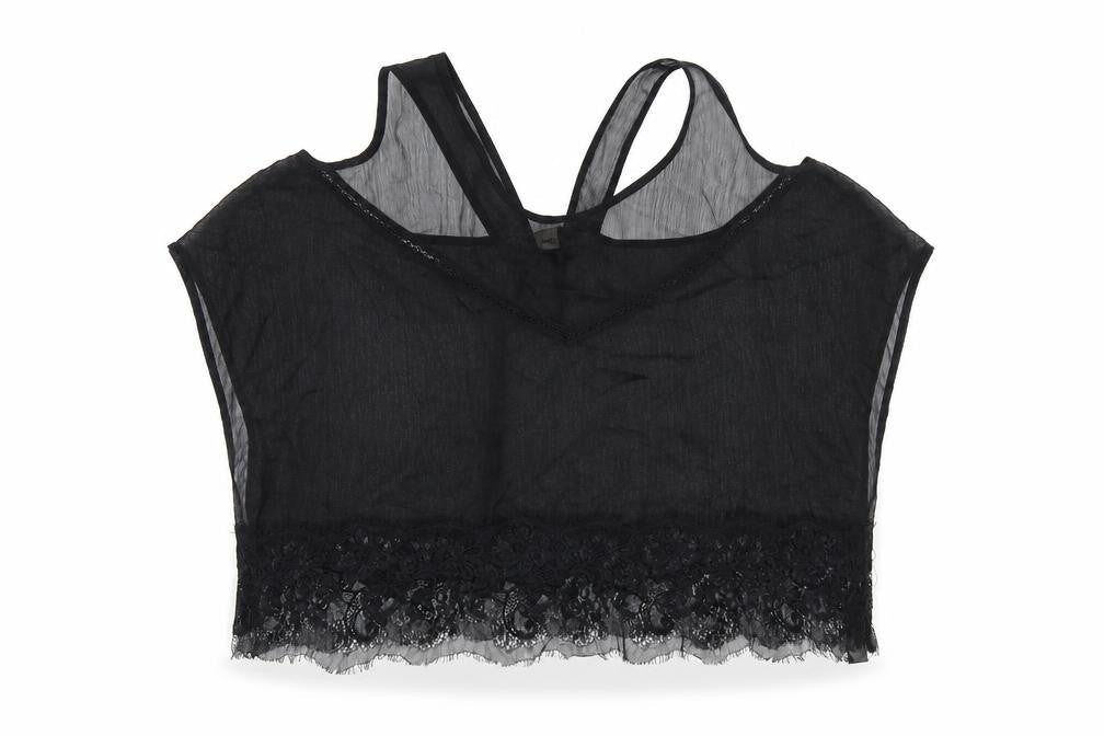 Womens UK Size 12 ASOS Black Basic T-Shirt