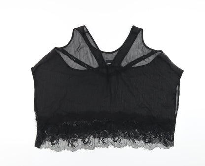 Womens UK Size 12 ASOS Black Basic T-Shirt