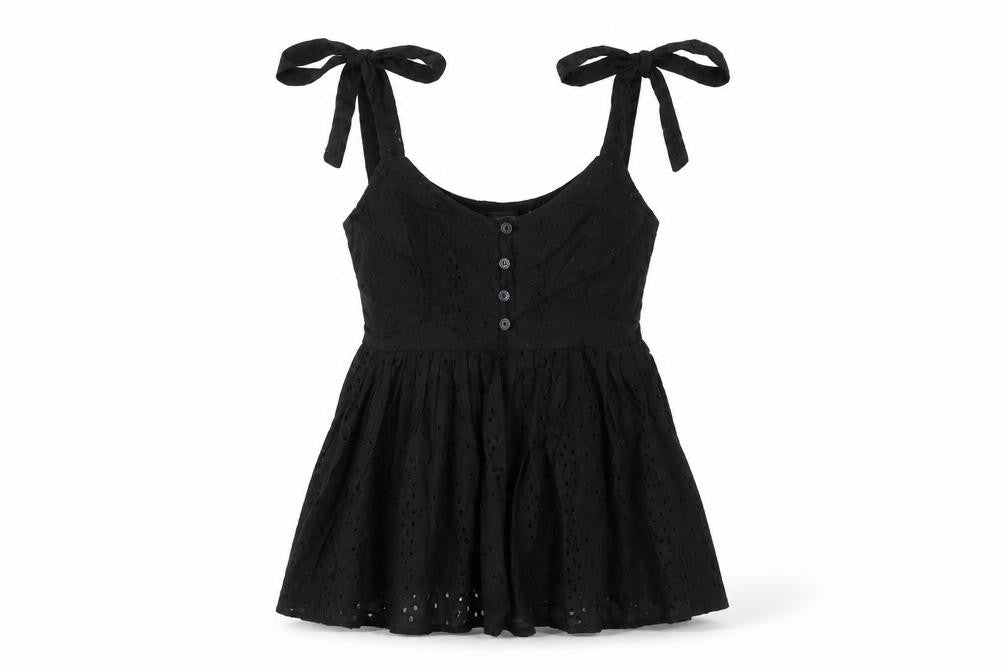 Womens UK Size 6 Missguided Black Camisole T-Shirt