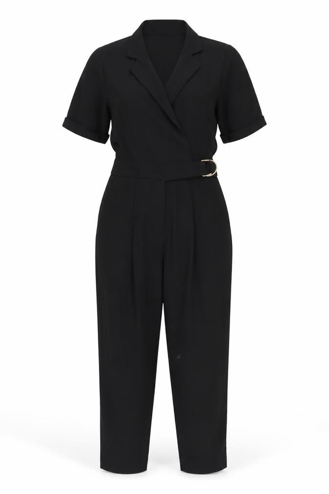 Womens UK Size 4 Topshop One-Piece Black Jumpsuit