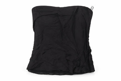 Womens UK Size S Zara Black Basic T-Shirt