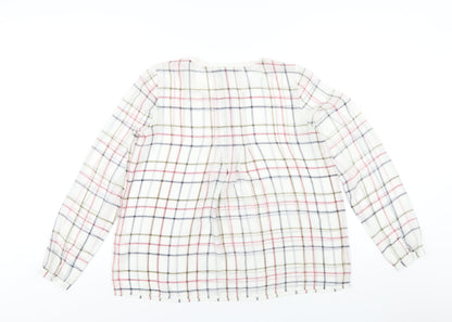 Womens UK Size 6 NEXT Multicoloured Basic Blouse
