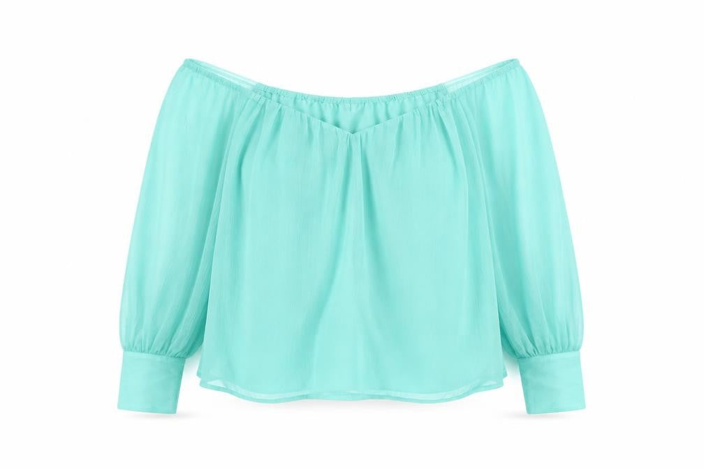 Womens UK Size 14 River Island Green Basic Blouse