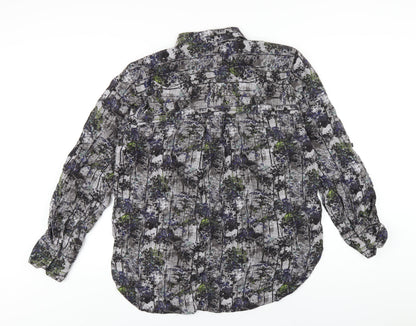 Womens UK Size 12 NEXT Multicoloured Basic Button-Up