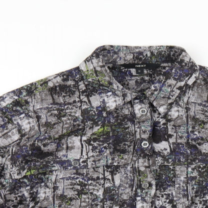 Womens UK Size 12 NEXT Multicoloured Basic Button-Up