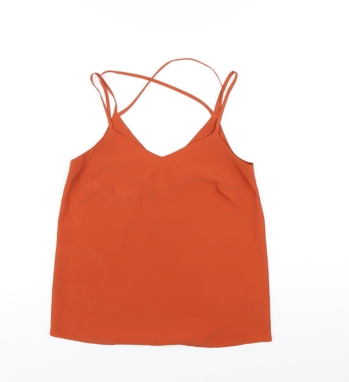 Womens UK Size 6 New Look Orange Camisole T-Shirt