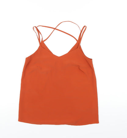 Womens UK Size 6 New Look Orange Camisole T-Shirt
