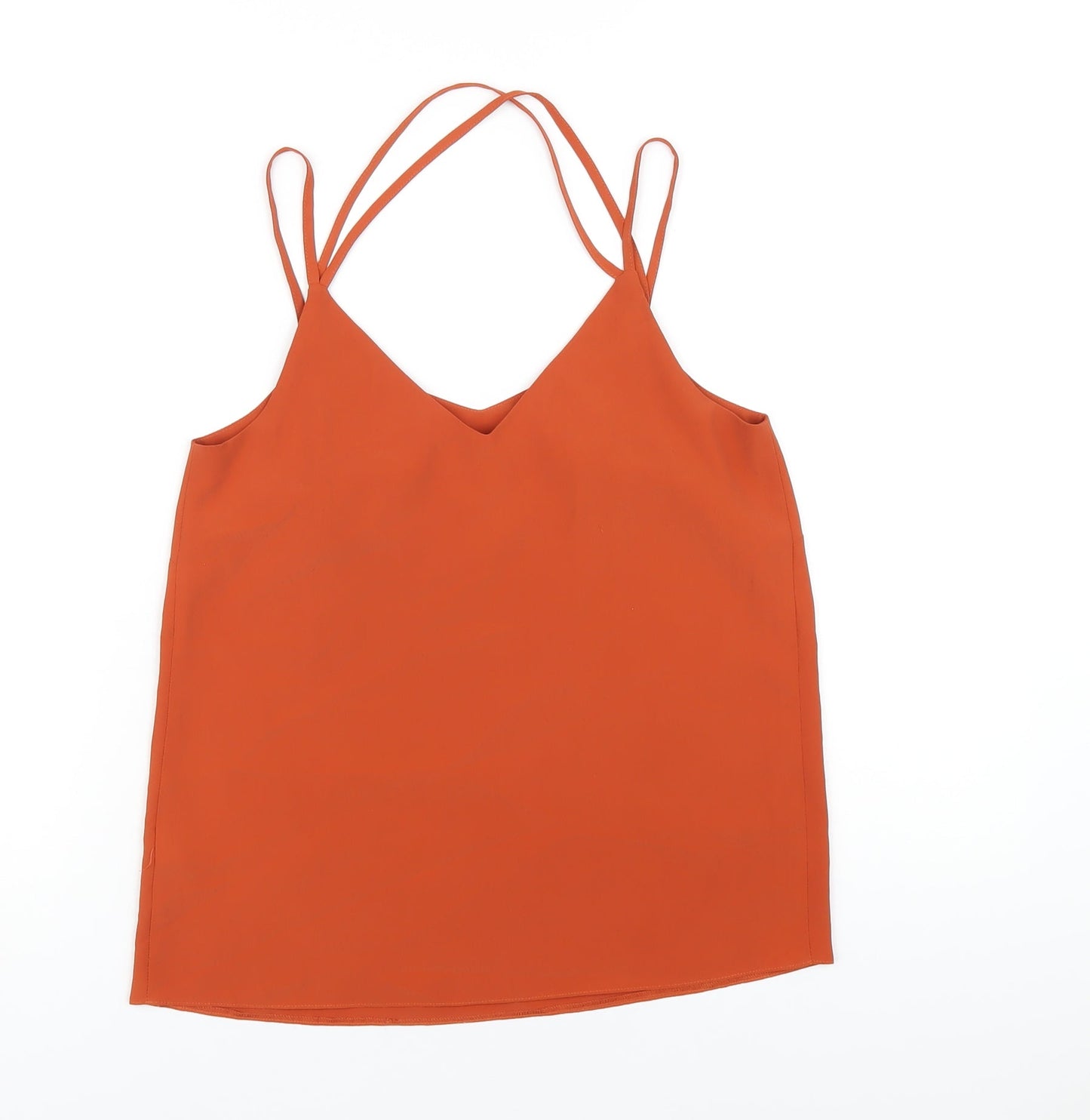 Womens UK Size 6 New Look Orange Camisole T-Shirt