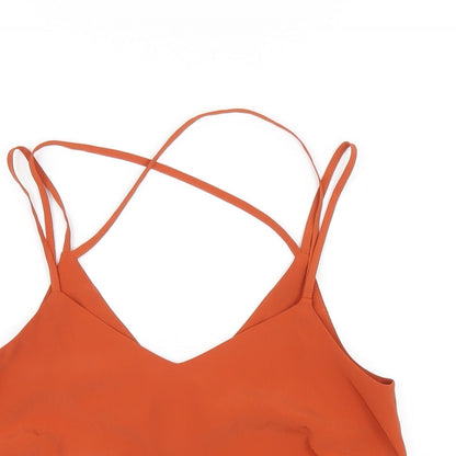 Womens UK Size 6 New Look Orange Camisole T-Shirt