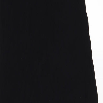 H&M Womens Black Viscose A-Line Size 8 Scoop Neck Pullover