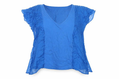 Womens UK Size L French Connection Blue Basic T-Shirt