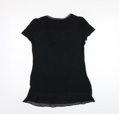 Womens UK Size 8 Per Una Multicoloured Basic T-Shirt