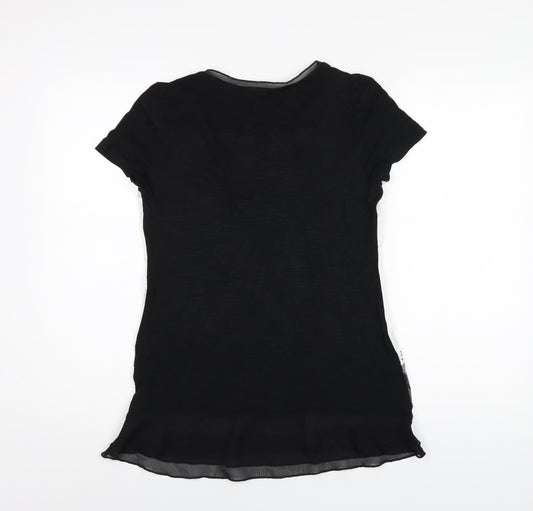 Womens UK Size 8 Per Una Multicoloured Basic T-Shirt