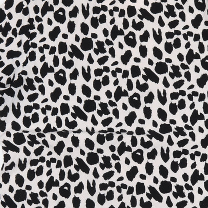 Glamorous Womens White Animal Print Polyester A-Line Size 12 Round Neck Pullover