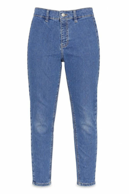 Womens UK Size 25 in Topshop Regular Fit Straight Blue Jeans