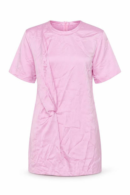 Zara Womens Pink Polyester Mini Size S Round Neck Zip