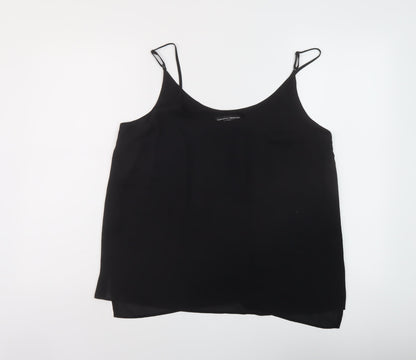Womens UK Size 14 Dorothy Perkins Black Basic Tank