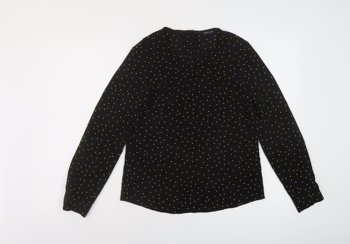 Womens UK Size 14 New Look Black Basic Blouse