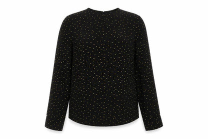 Womens UK Size 14 New Look Black Basic Blouse