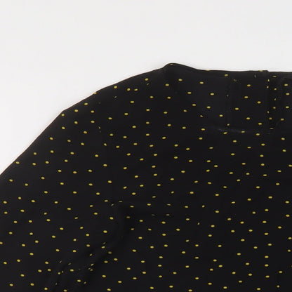 Womens UK Size 14 New Look Black Basic Blouse