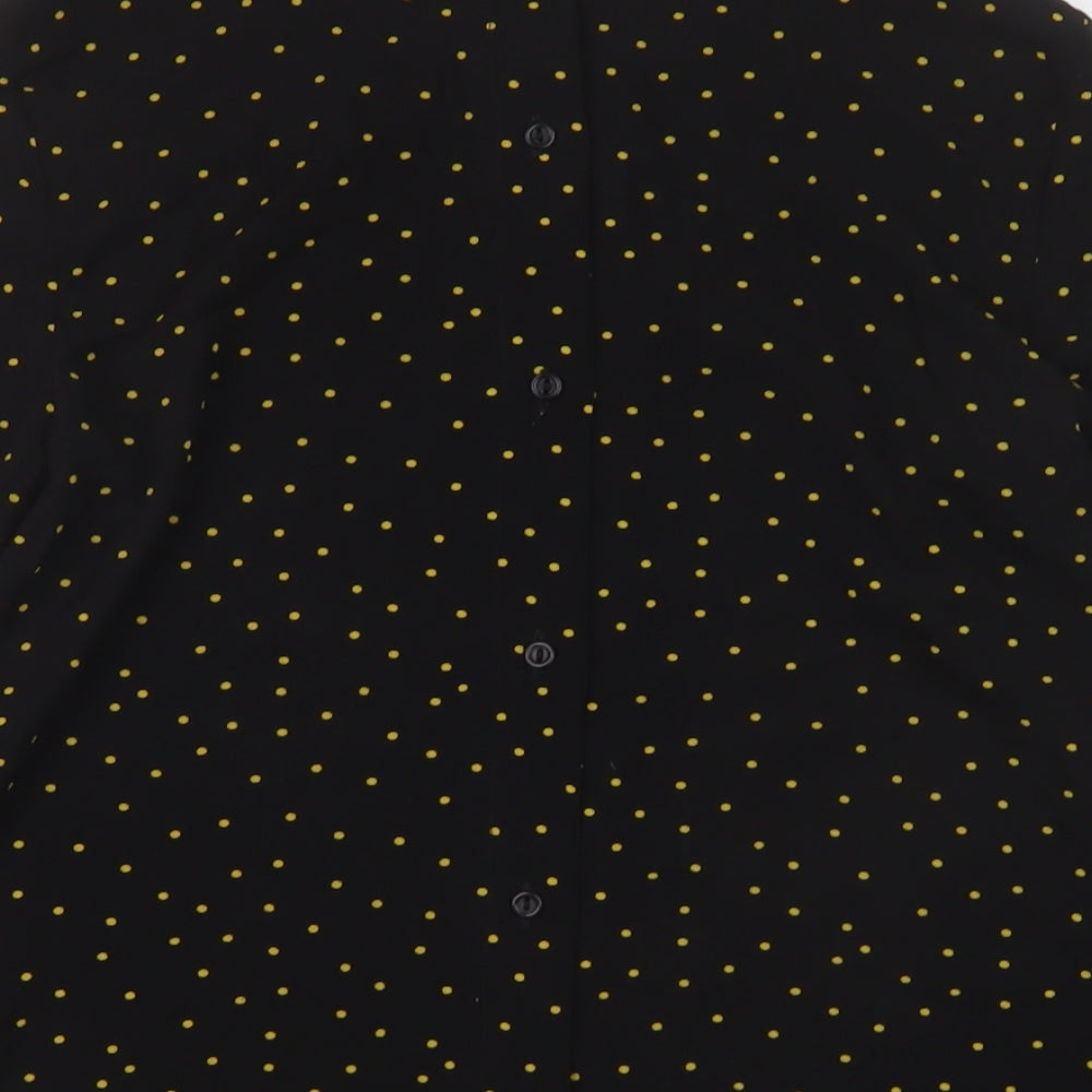 Womens UK Size 14 New Look Black Basic Blouse