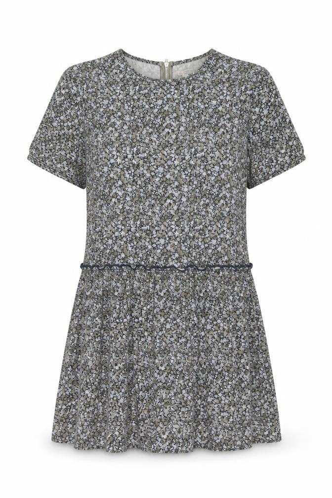 Gap Womens Multicoloured Floral Cotton A-Line Size S Round Neck Zip
