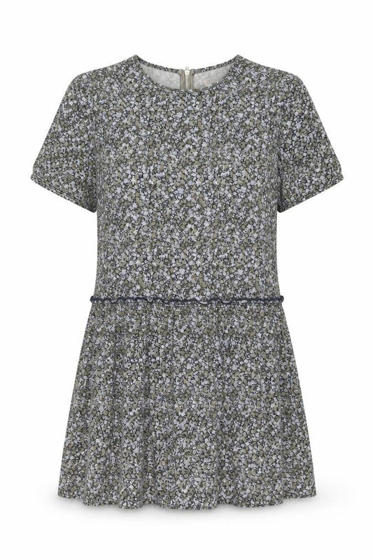 Gap Womens Multicoloured Floral Cotton A-Line Size S Round Neck Zip