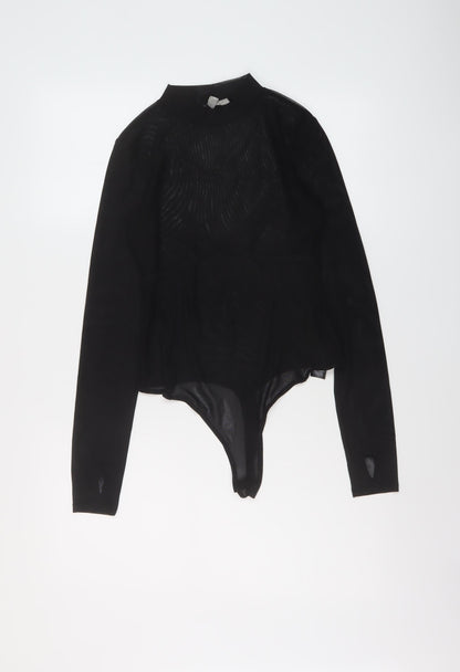 Womens UK Size 8 ASOS One-Piece Black Bodysuit
