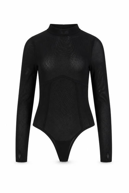 Womens UK Size 8 ASOS One-Piece Black Bodysuit