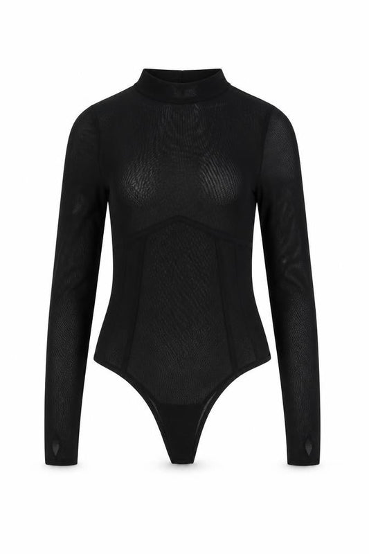 Womens UK Size 8 ASOS One-Piece Black Bodysuit