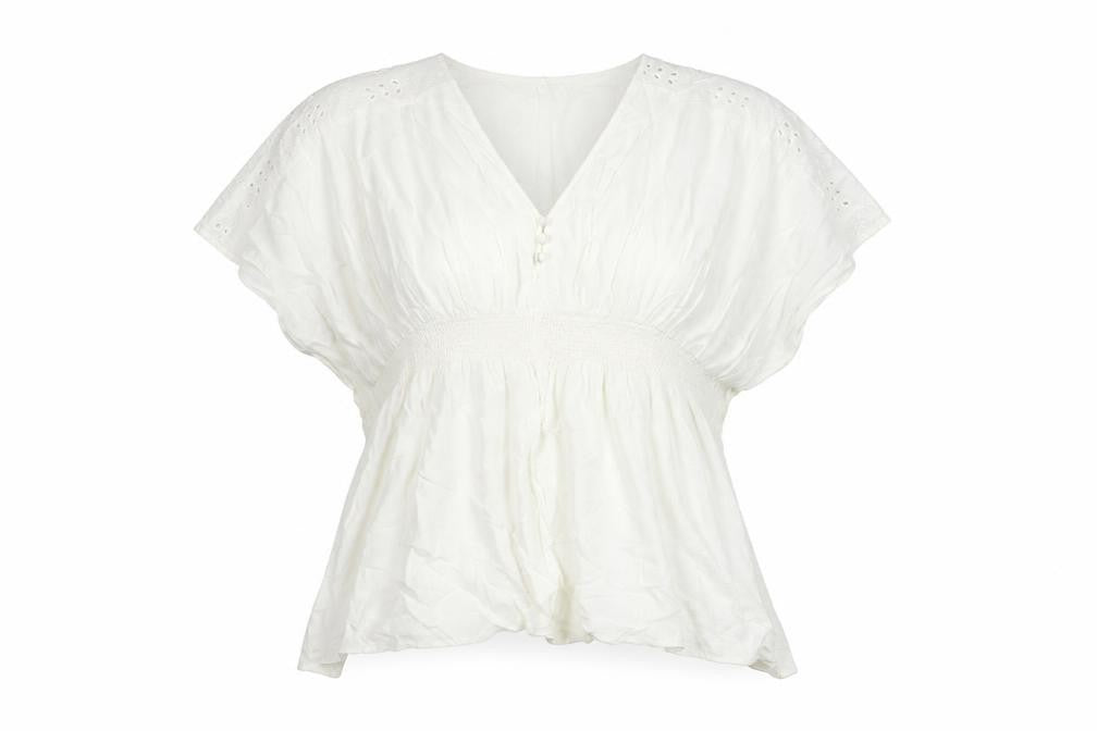 Womens UK Size M Marks and Spencer Ivory Basic Blouse