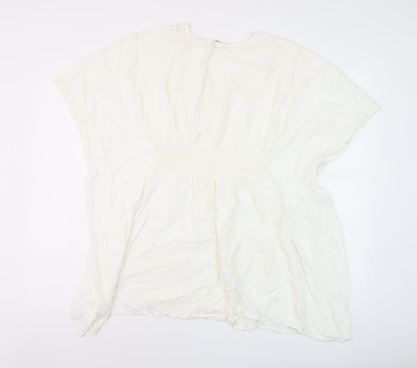 Womens UK Size M Marks and Spencer Ivory Basic Blouse