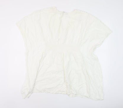 Womens UK Size M Marks and Spencer Ivory Basic Blouse