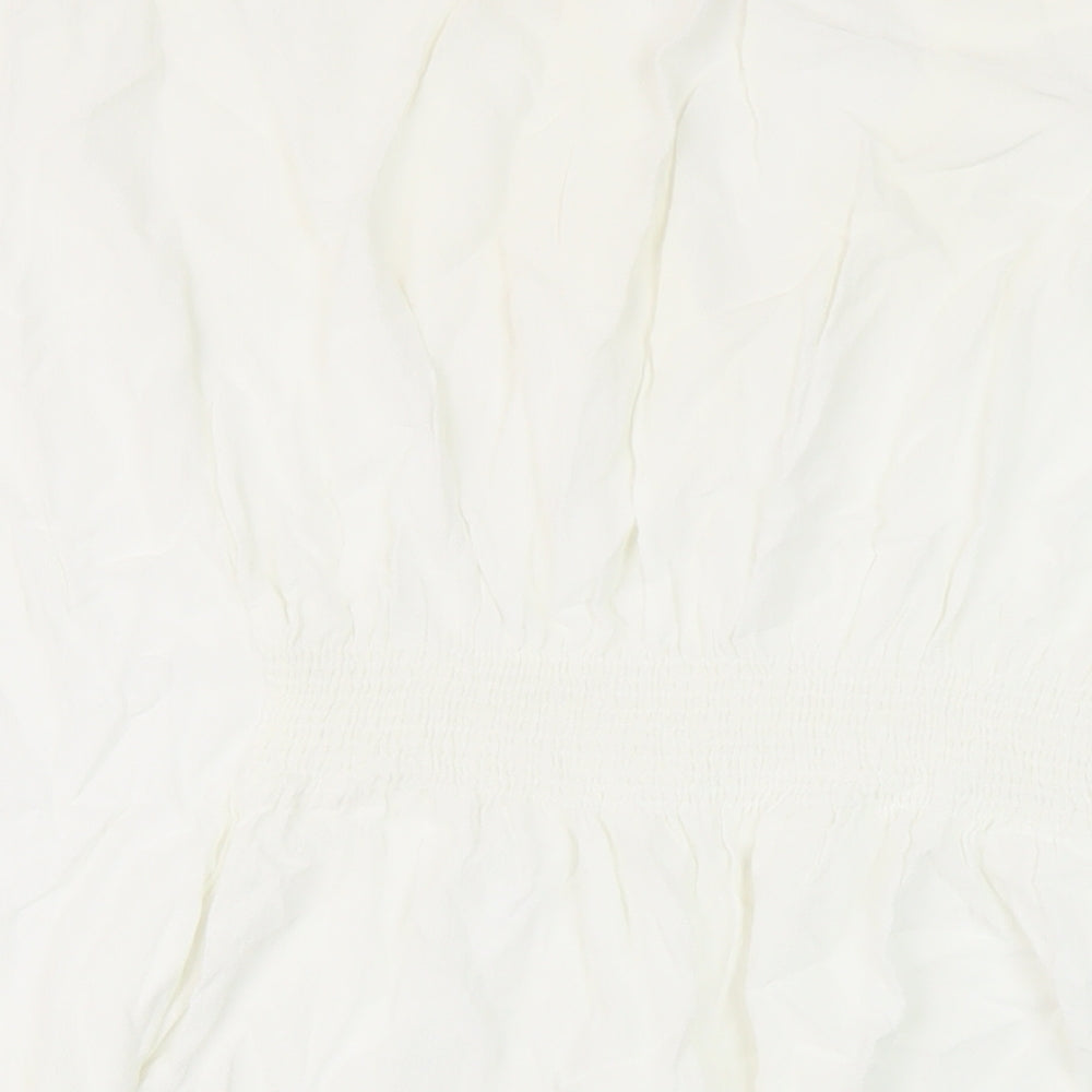 Womens UK Size M Marks and Spencer Ivory Basic Blouse
