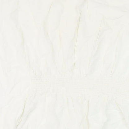 Womens UK Size M Marks and Spencer Ivory Basic Blouse