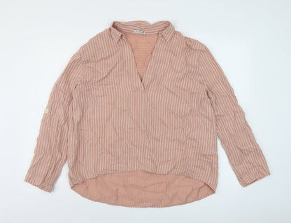 Womens UK Size M Stradivarius Pink Basic Blouse