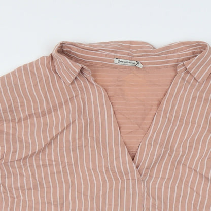 Womens UK Size M Stradivarius Pink Basic Blouse