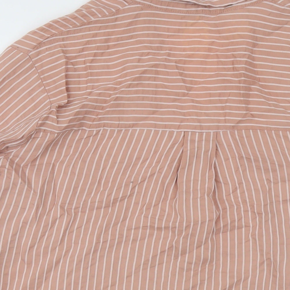 Womens UK Size M Stradivarius Pink Basic Blouse