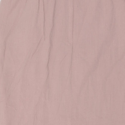 Etam Womens Ivory Polyester Straight & Pencil Skirt Size 12 Zip