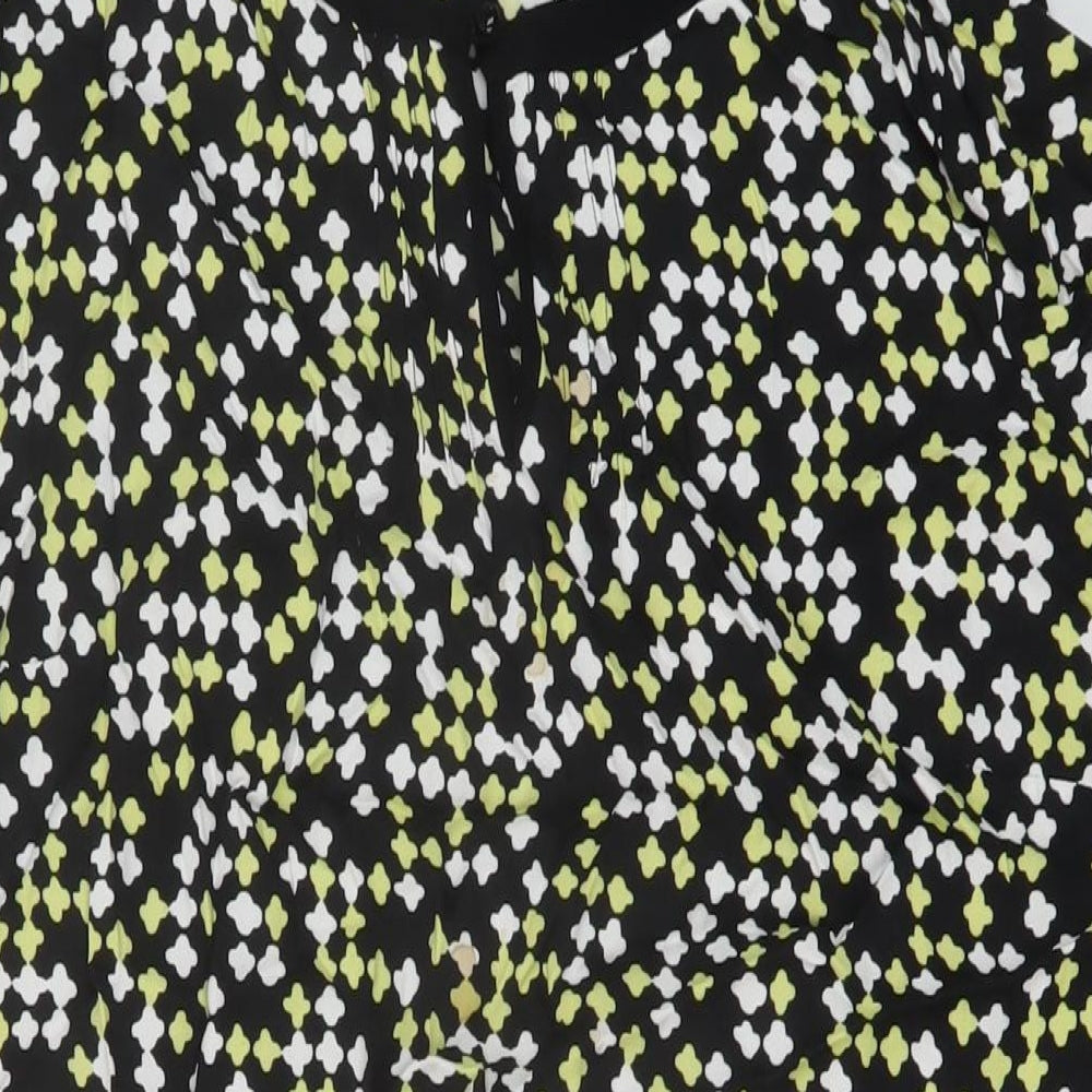 Monsoon Womens Multicoloured Geometric Viscose Tank Dress Size 18 Round Neck Pullover